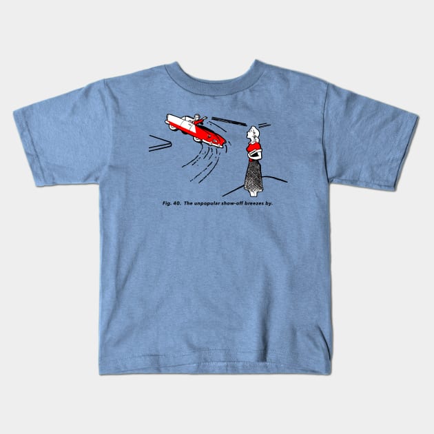 Sportsmanlike Driving: The Show Off (Black Border) Kids T-Shirt by TeeShawn